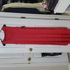 Torrid Coral Wash Super Soft Hi-Lo Maxi Dress